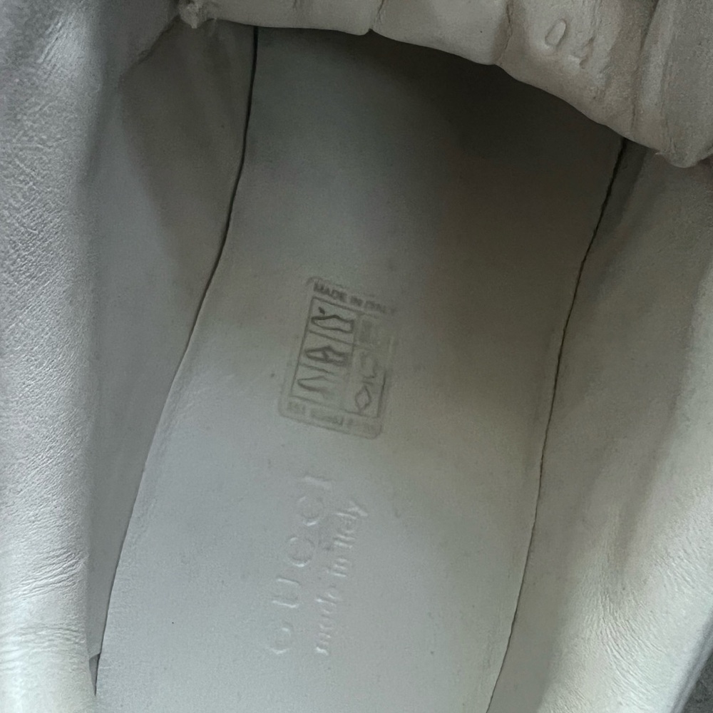 Gucci Women's Vibrant Pink and White Sneakers - Picture 5 of 7